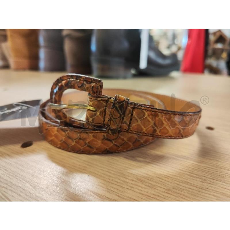 CINTURA DONNA LES COPAINS PITONE CHIARO STRETTA 85 | Mercatino dell'Usato Vinci - fraz. sovigliana 1