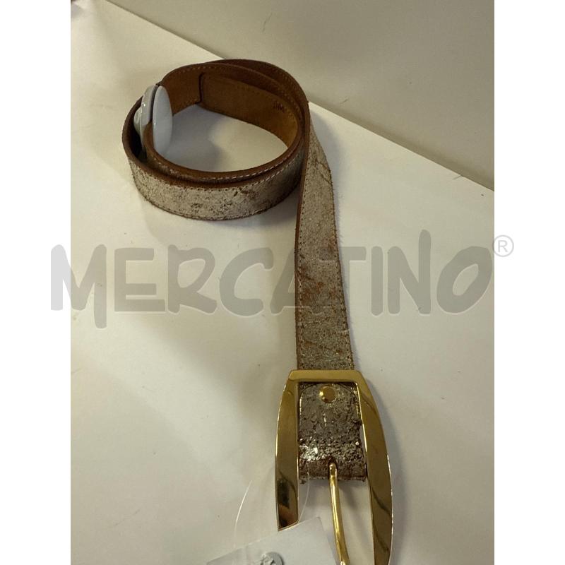 CINTURA DONNA PELLE DORATA INVECCHIATA 100/115 | Mercatino dell'Usato Vinci - fraz. sovigliana 1