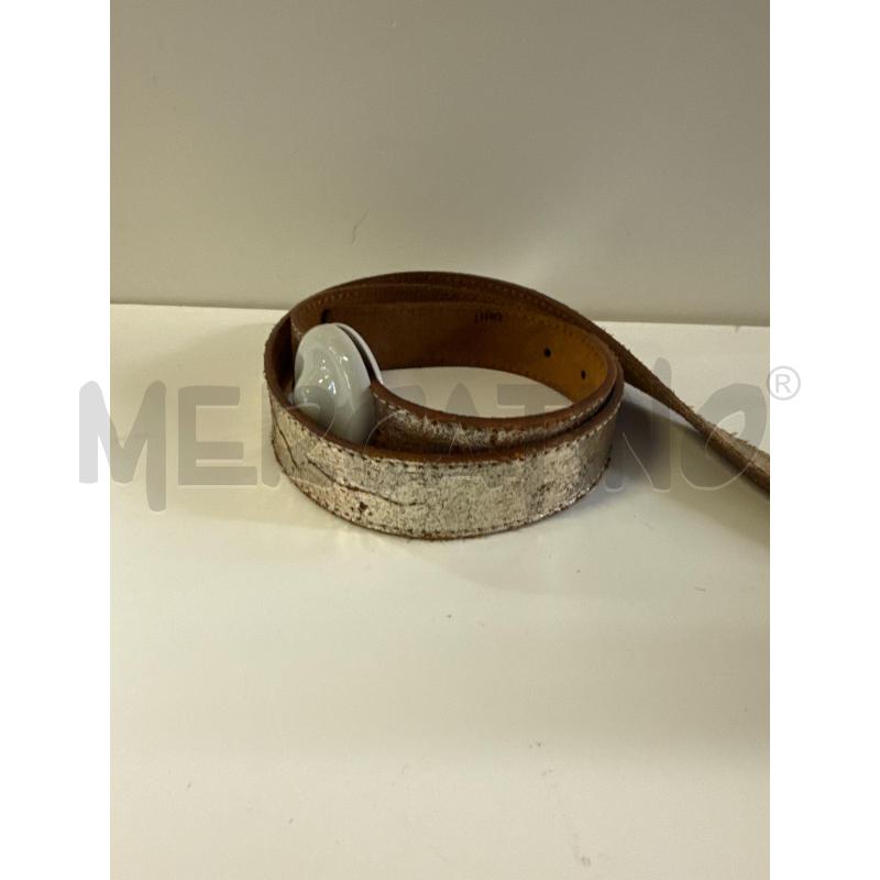 CINTURA DONNA PELLE DORATA INVECCHIATA 100/115 | Mercatino dell'Usato Vinci - fraz. sovigliana 2