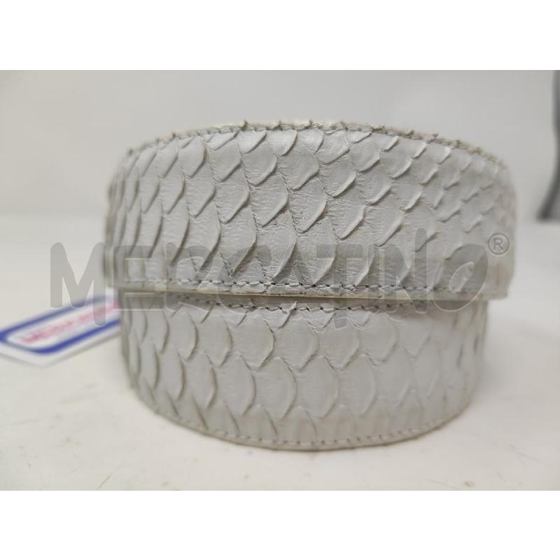 CINTURA DONNA PITONE BIANCO 115CM FIBBIA PIEETRE AZZURRE | Mercatino dell'Usato Vinci - fraz. sovigliana 2