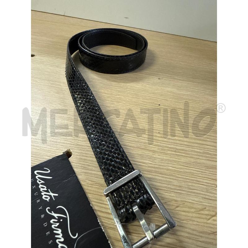 CINTURA DONNA PITONE BONVICINI BLU SCURA 100/40 | Mercatino dell'Usato Vinci - fraz. sovigliana 1