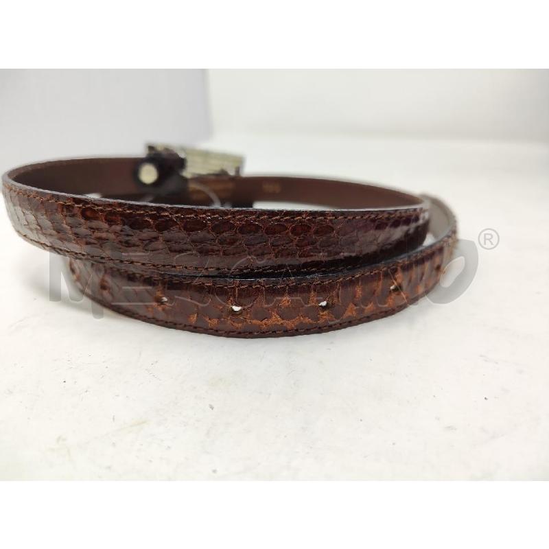 CINTURA DONNA PITONE MARRONE STRETTA FIBBIA STRASS 105 | Mercatino dell'Usato Vinci - fraz. sovigliana 2