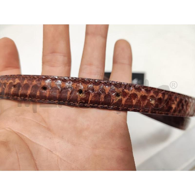 CINTURA DONNA PITONE MARRONE STRETTA FIBBIA STRASS 105 | Mercatino dell'Usato Vinci - fraz. sovigliana 3