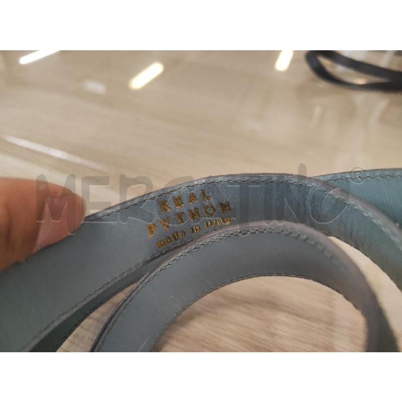 CINTURA DONNA PITONE TURCHESE FIBBIA STRASS | Mercatino dell'Usato Vinci - fraz. sovigliana 2
