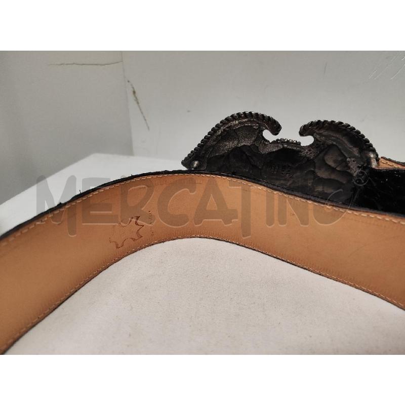 CINTURA DONNA # PITONE NERA FIABBIA DOPPIA PUNTA | Mercatino dell'Usato Vinci - fraz. sovigliana 3