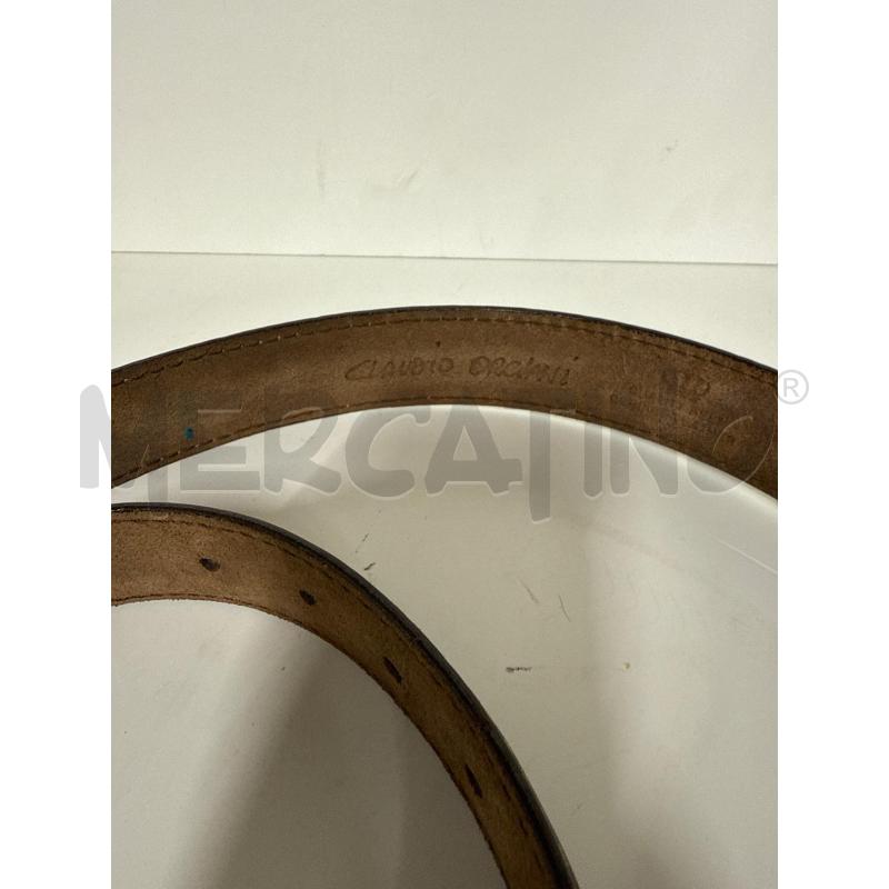 CINTURA PELLE ORCIANI MARRONE CUCITUIRE PANNA 105 | Mercatino dell'Usato Vinci - fraz. sovigliana 2