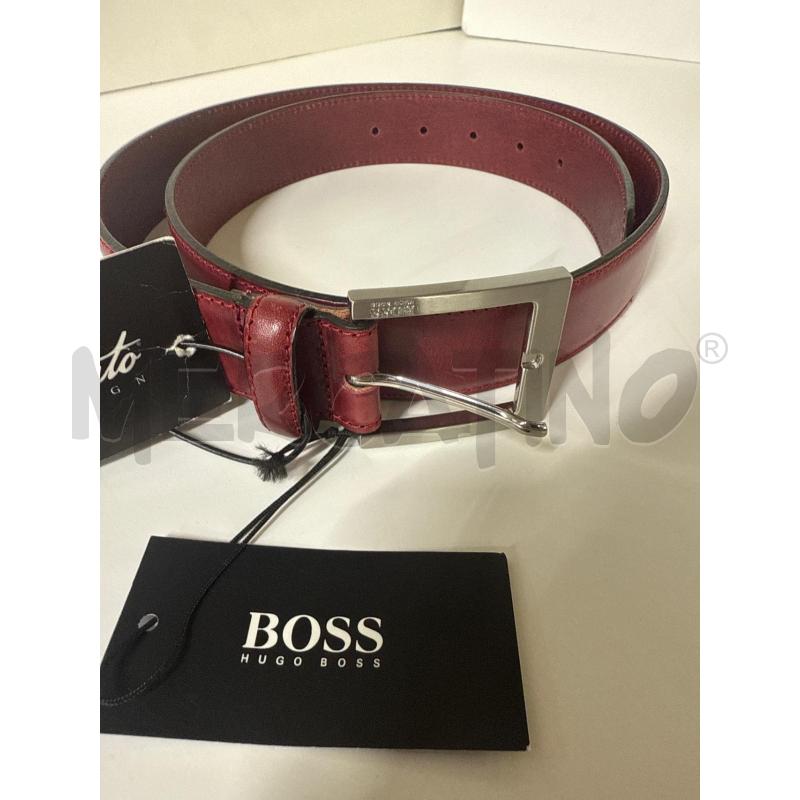 CINTURA UOMO BOSS PELLE BORDEAUX 90X34 | Mercatino dell'Usato Vinci - fraz. sovigliana 2