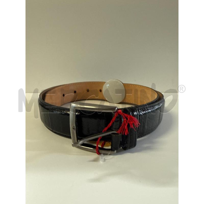 CINTURA UOMO # PELLE MANIERI NERA 90/105 STAMPATA NUOVA | Mercatino dell'Usato Vinci - fraz. sovigliana 2