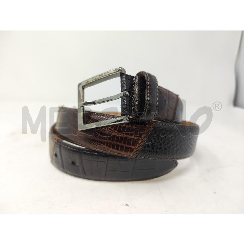 CINTURA UOMO # TINO COSMA PEZZI PELLE NERI MARRONI 105/40 | Mercatino dell'Usato Vinci - fraz. sovigliana 1