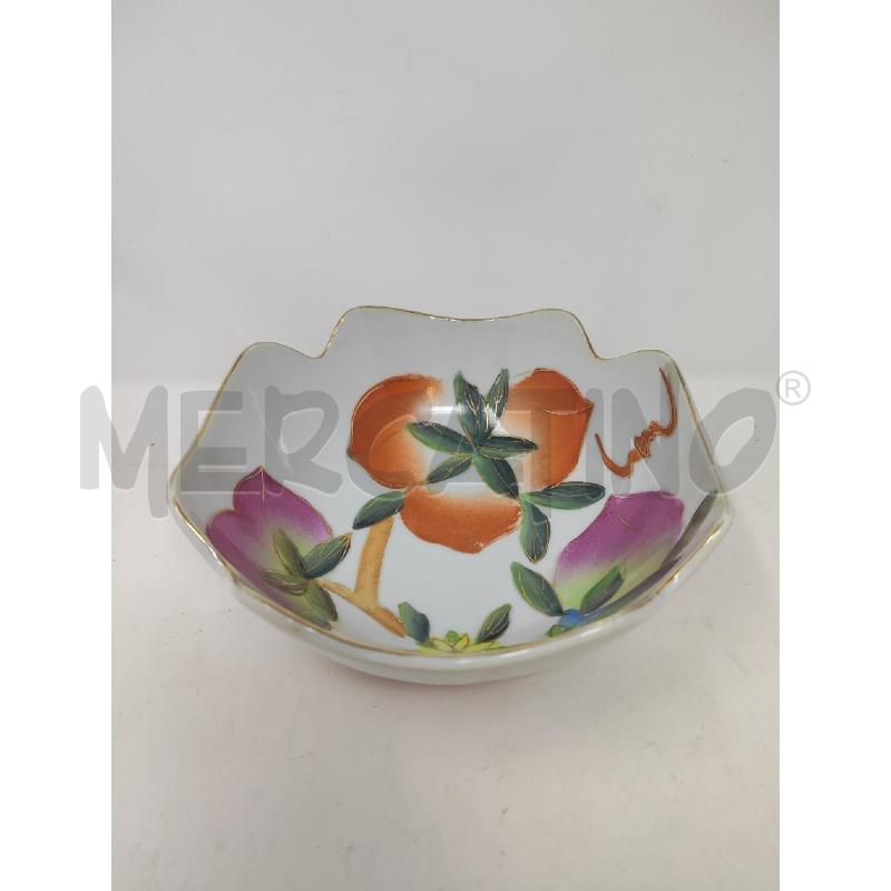 CIOTOLA CERAMICA FINE PORCELLANA MADE IN CHINA FRUTTA ARANCIO E VIOLA  | Mercatino dell'Usato Vinci - fraz. sovigliana 2