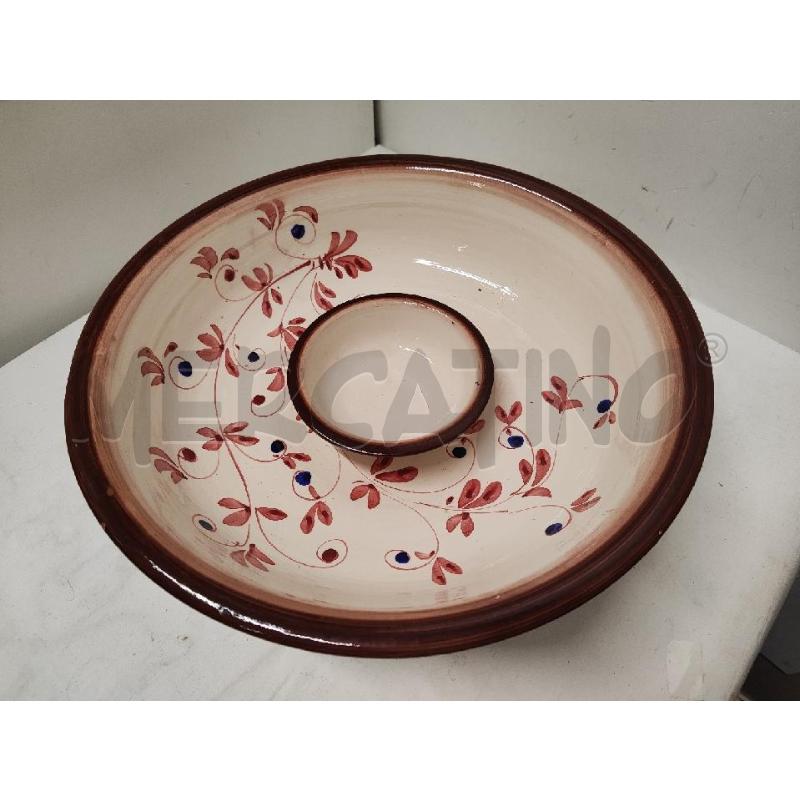 CIOTOLA + CIOTOLINE CERAMICA FIORI ROSA PUNTINI BLU | Mercatino dell'Usato Vinci - fraz. sovigliana 1