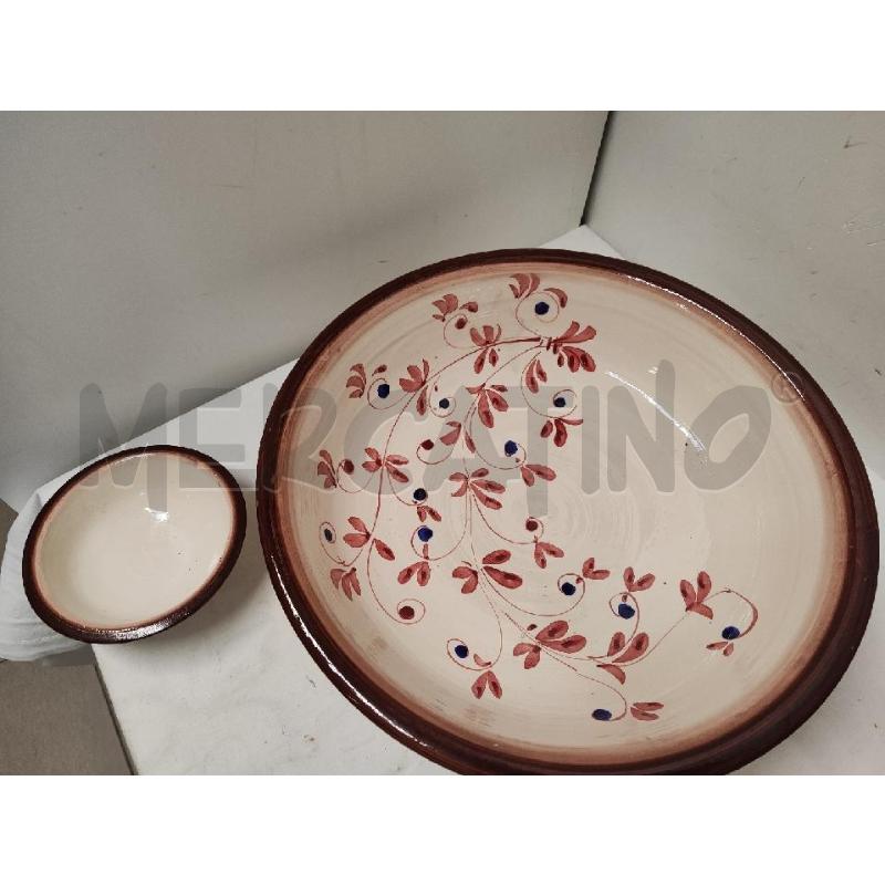 CIOTOLA + CIOTOLINE CERAMICA FIORI ROSA PUNTINI BLU | Mercatino dell'Usato Vinci - fraz. sovigliana 2