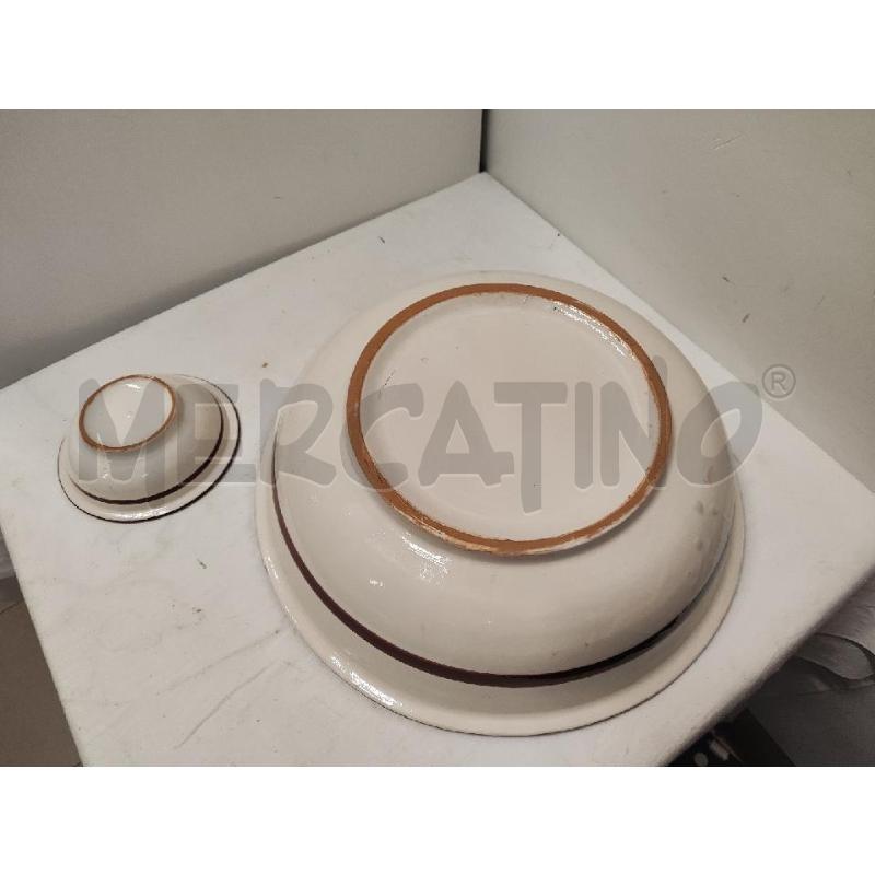 CIOTOLA + CIOTOLINE CERAMICA FIORI ROSA PUNTINI BLU | Mercatino dell'Usato Vinci - fraz. sovigliana 3