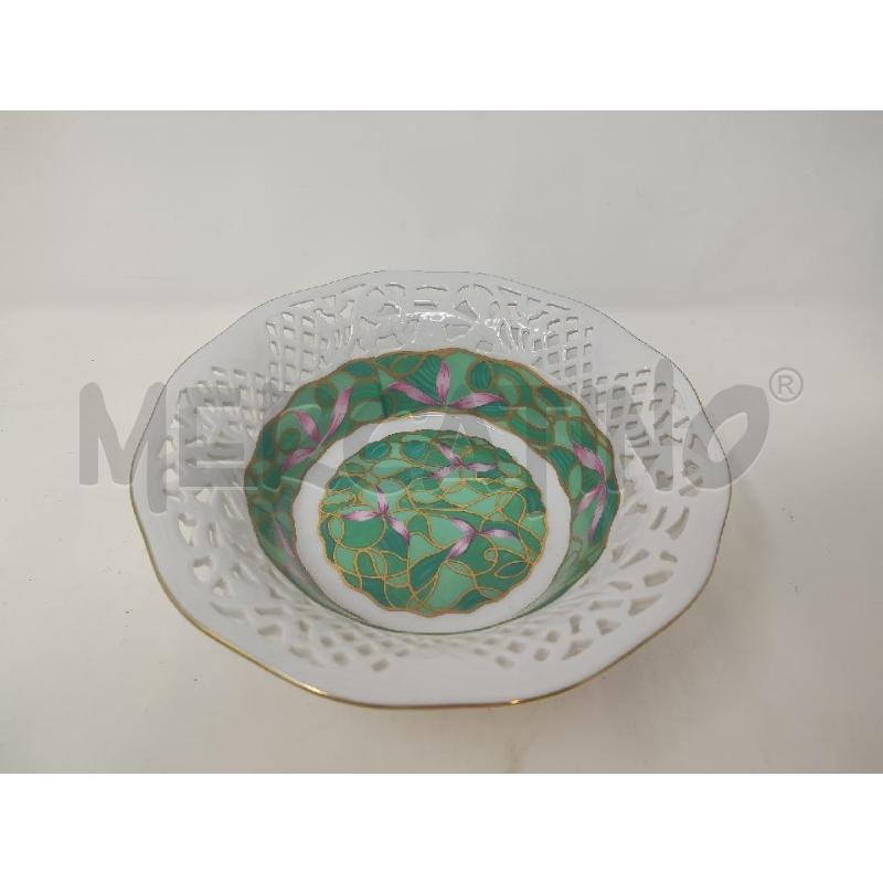 CIOTOLINA CERAMICA DEPOS T. LIMOFES DECORO VERDE BORDO FORATO | Mercatino dell'Usato Vinci - fraz. sovigliana 1