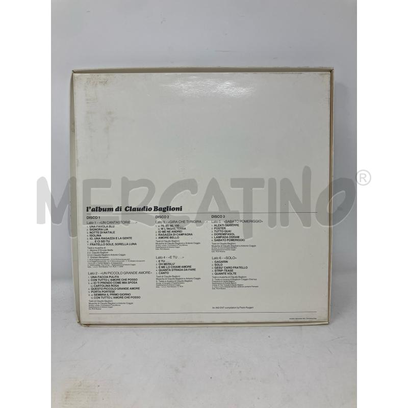 COFANETTO 3 LP L'ALBUM DI CLAUDIO BAGLIONI | Mercatino dell'Usato Vinci - fraz. sovigliana 2