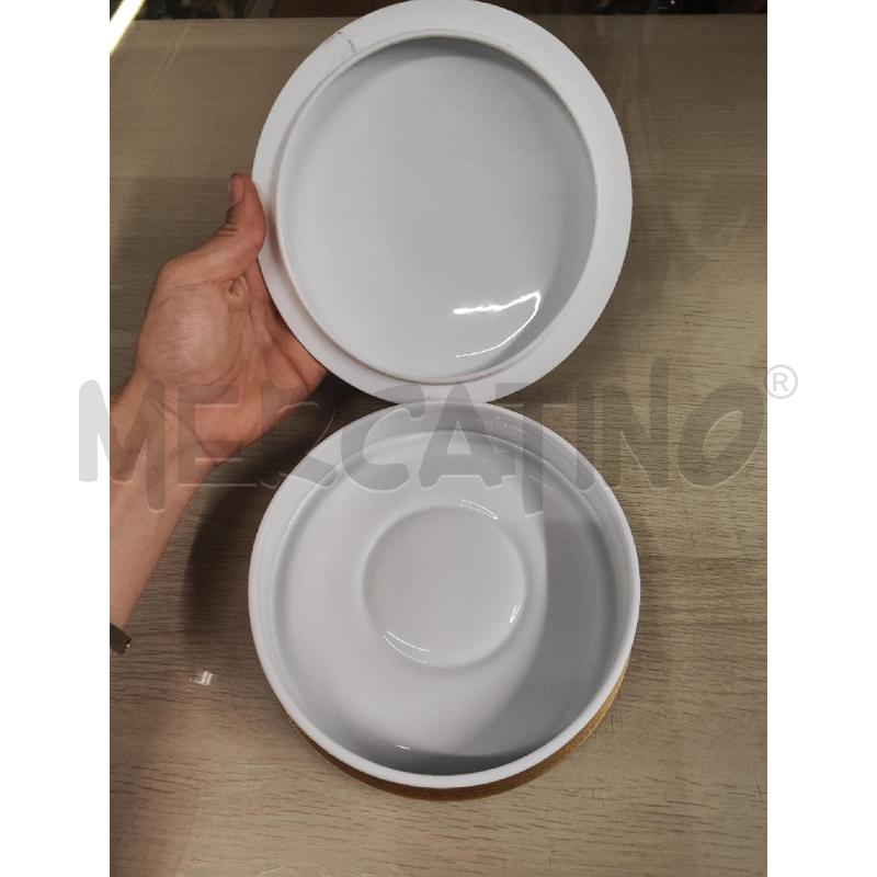 COFANETTO CERAMICA LIMOGES TONDO PUTTINI BORDO ORO | Mercatino dell'Usato Vinci - fraz. sovigliana 2