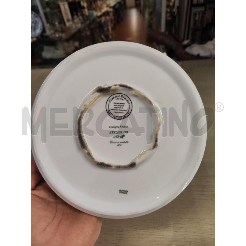 COFANETTO CERAMICA LIMOGES TONDO PUTTINI BORDO ORO | Mercatino dell'Usato Vinci - fraz. sovigliana 3