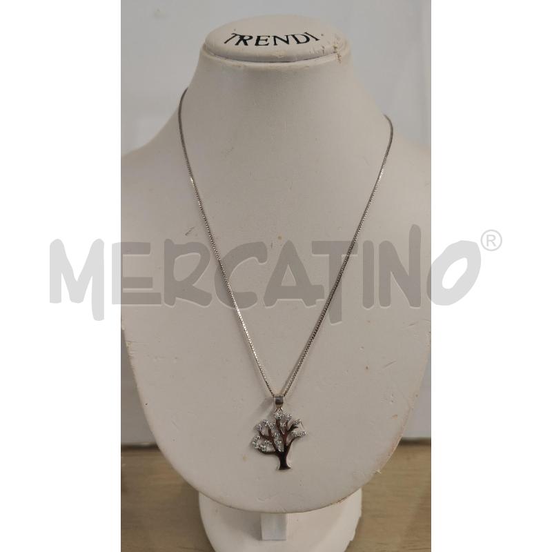 COLLANA ARGENTATA CIONDOLO ALBERO DELLA VITA STRASS  | Mercatino dell'Usato Vinci - fraz. sovigliana 1