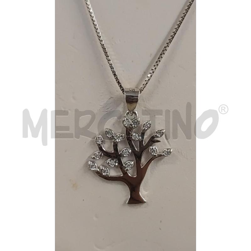 COLLANA ARGENTATA CIONDOLO ALBERO DELLA VITA STRASS  | Mercatino dell'Usato Vinci - fraz. sovigliana 2