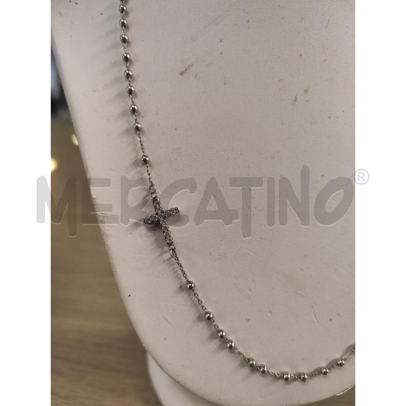 COLLANA ARGENTATA CON CAMEO E CROCE | Mercatino dell'Usato Vinci - fraz. sovigliana 3