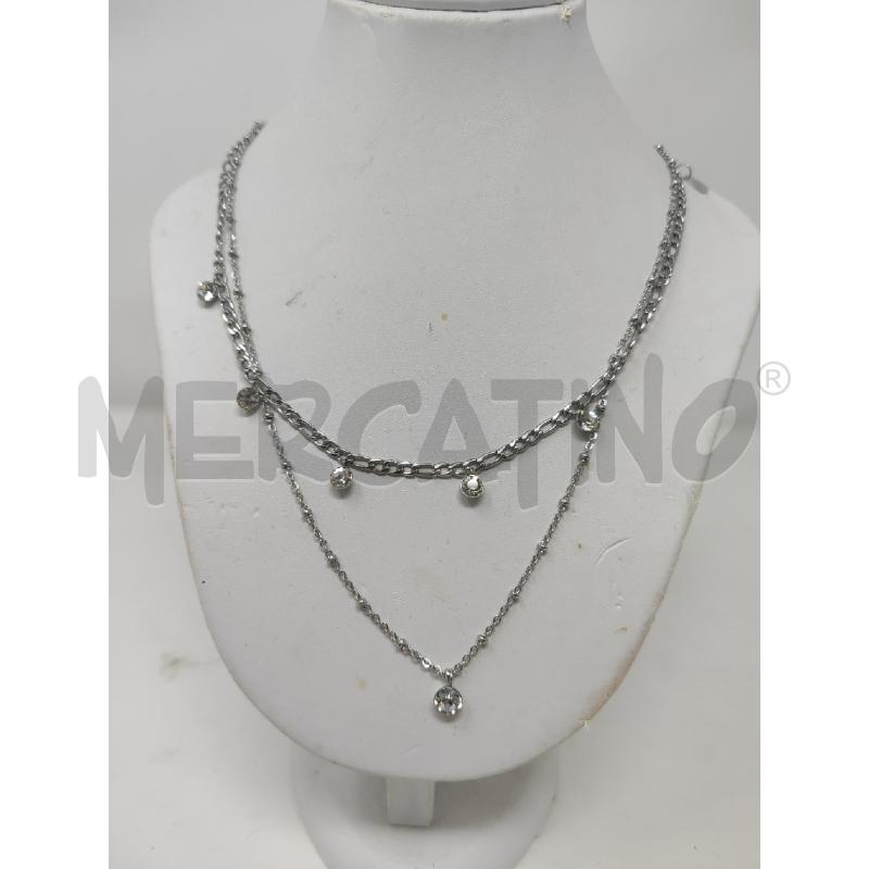 COLLANA BROSWAY 2 FILI E STRASS  | Mercatino dell'Usato Vinci - fraz. sovigliana 1