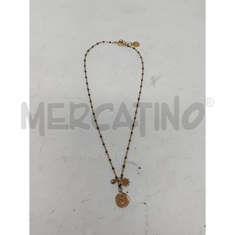 COLLANA BROSWAY CHAKRA PALLINI NERI CIONDOLINO TONDO  | Mercatino dell'Usato Vinci - fraz. sovigliana 1