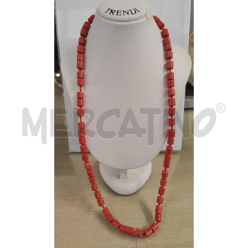 COLLANA CILINDRI CORALLINI | Mercatino dell'Usato Vinci - fraz. sovigliana 1