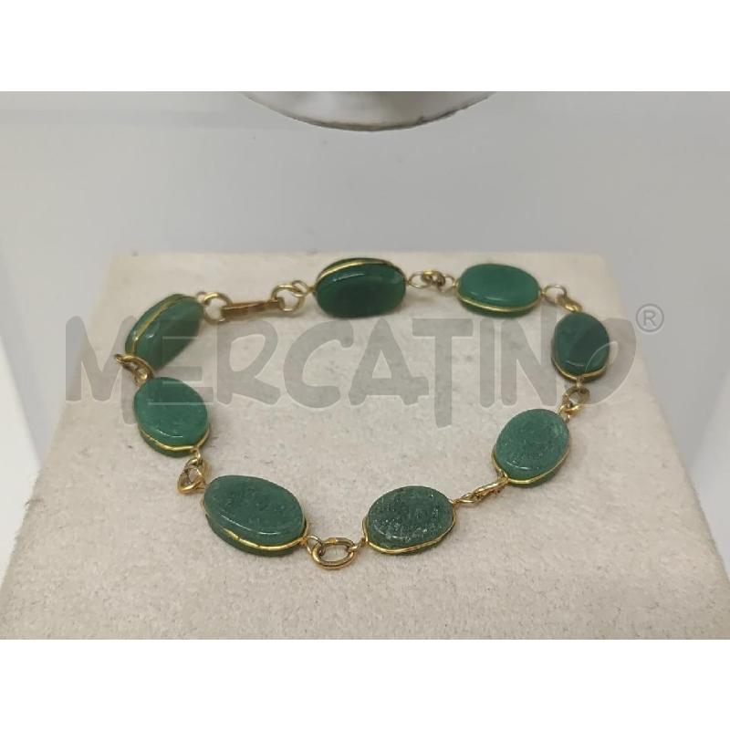 COLLANA CON PIETRINE OVALI VERDE + BRACCIALETTO | Mercatino dell'Usato Vinci - fraz. sovigliana 2