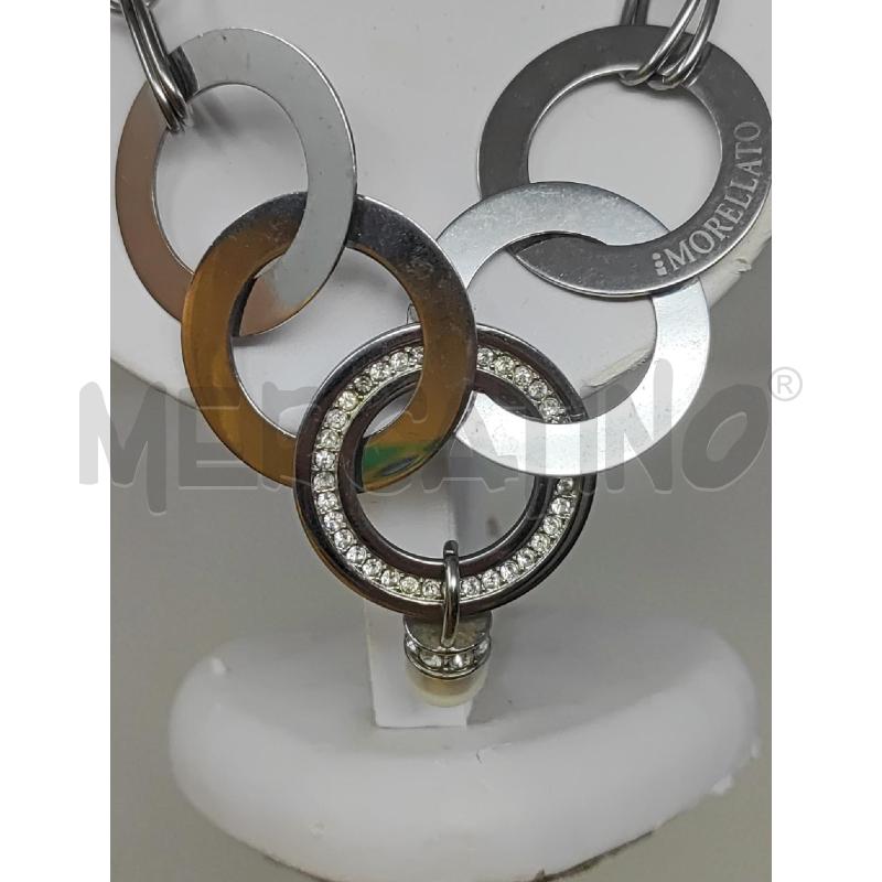 COLLANA MORELLATO CERCHI CON STRASS E PERLA | Mercatino dell'Usato Vinci - fraz. sovigliana 2