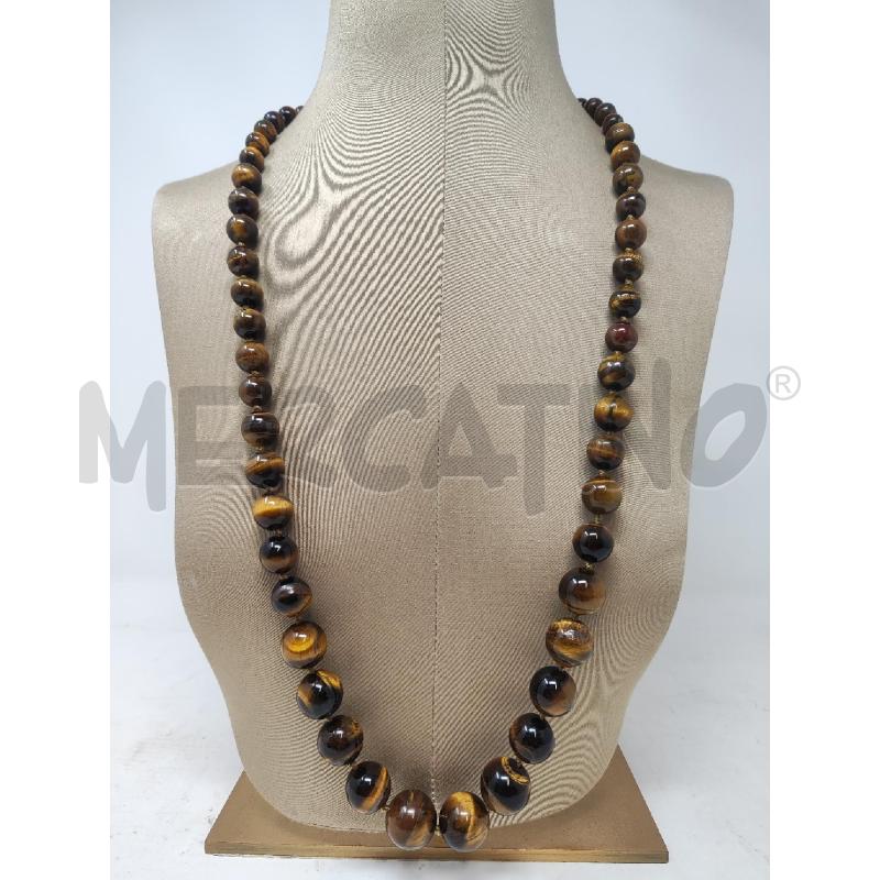 COLLANA OCCHIO DI TIGRE 86CM | Mercatino dell'Usato Vinci - fraz. sovigliana 1