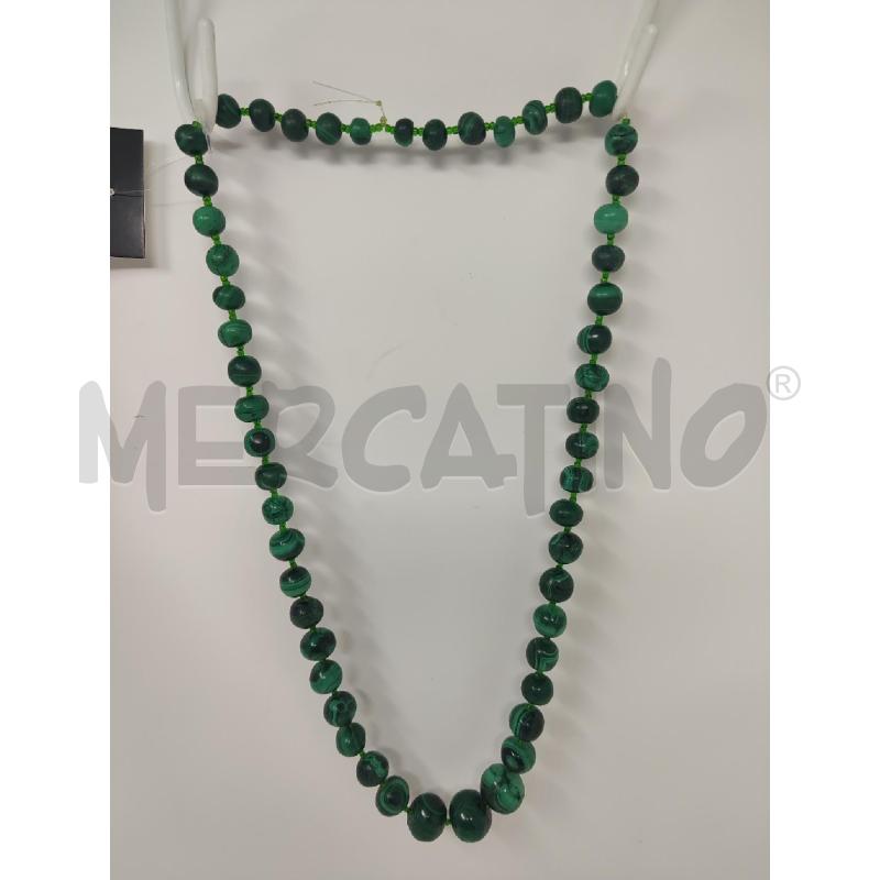 COLLANA PALLINE A SCALARE MALACHITE VERDE | Mercatino dell'Usato Vinci - fraz. sovigliana 1