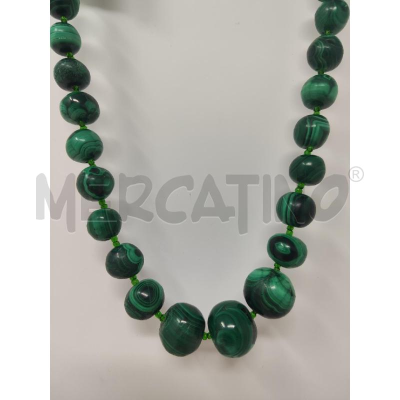 COLLANA PALLINE A SCALARE MALACHITE VERDE | Mercatino dell'Usato Vinci - fraz. sovigliana 2