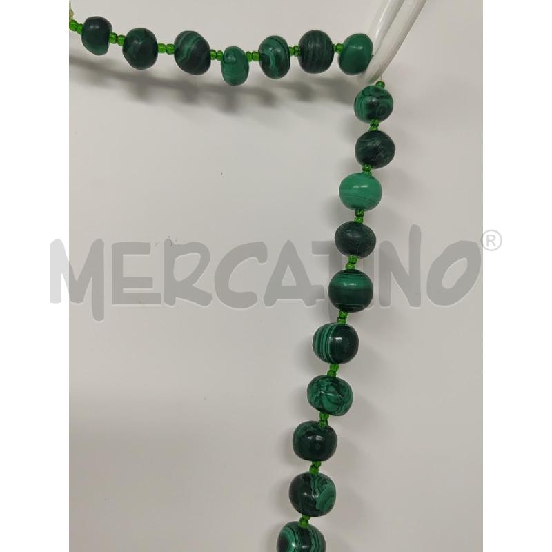 COLLANA PALLINE A SCALARE MALACHITE VERDE | Mercatino dell'Usato Vinci - fraz. sovigliana 3