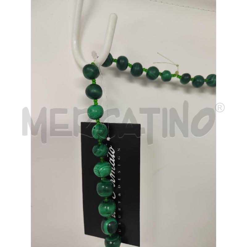 COLLANA PALLINE A SCALARE MALACHITE VERDE | Mercatino dell'Usato Vinci - fraz. sovigliana 4