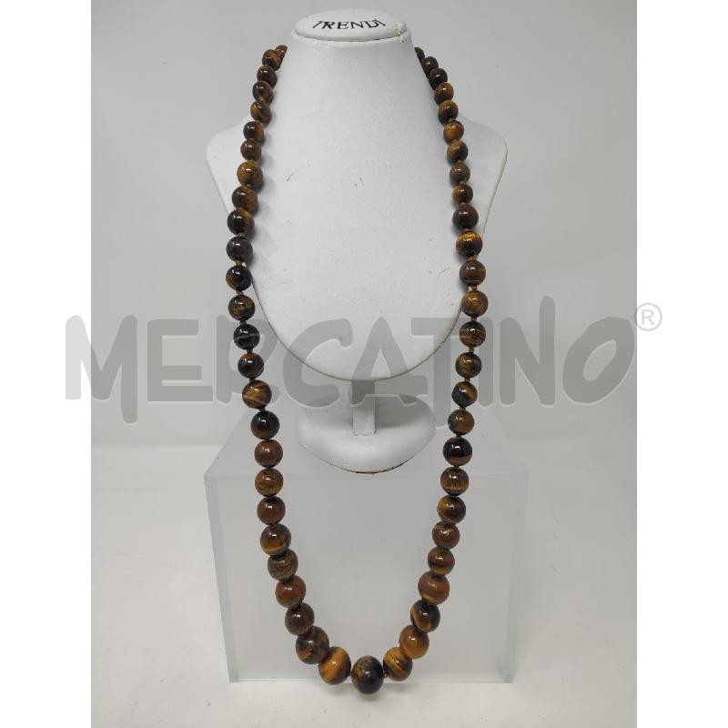 COLLANA PIETRE NATURALI SFUMATE MARRONI | Mercatino dell'Usato Vinci - fraz. sovigliana 1