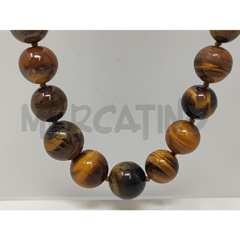 COLLANA PIETRE NATURALI SFUMATE MARRONI | Mercatino dell'Usato Vinci - fraz. sovigliana 2