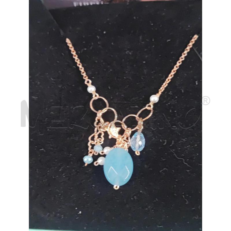 COLLANA SACRAMORE PIETRINE AZZURRE | Mercatino dell'Usato Vinci - fraz. sovigliana 2