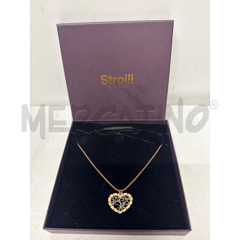 COLLANA STROILI BRONZATA CIONDOLO CUORE NUOVA | Mercatino dell'Usato Vinci - fraz. sovigliana 2