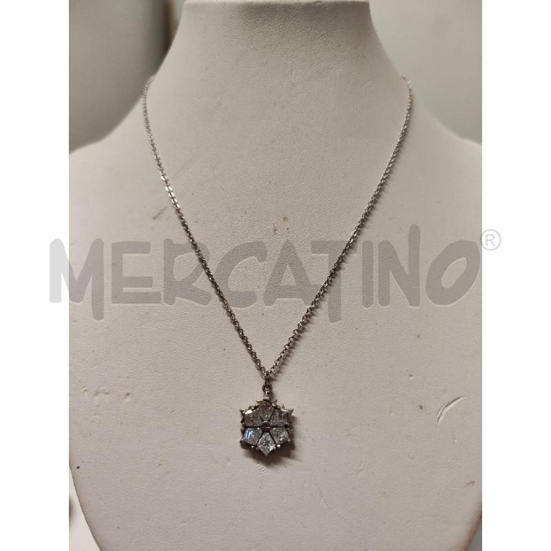 COLLANA SWAROSVKI CIONDOLO FIOCCO NEVE STRASS  | Mercatino dell'Usato Vinci - fraz. sovigliana 1