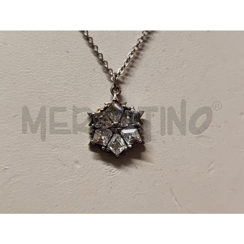 COLLANA SWAROSVKI CIONDOLO FIOCCO NEVE STRASS  | Mercatino dell'Usato Vinci - fraz. sovigliana 2
