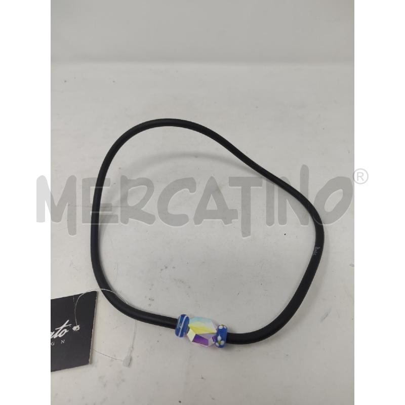 COLLANA TOBBE GOMMATO NERO STRASS | Mercatino dell'Usato Vinci - fraz. sovigliana 1