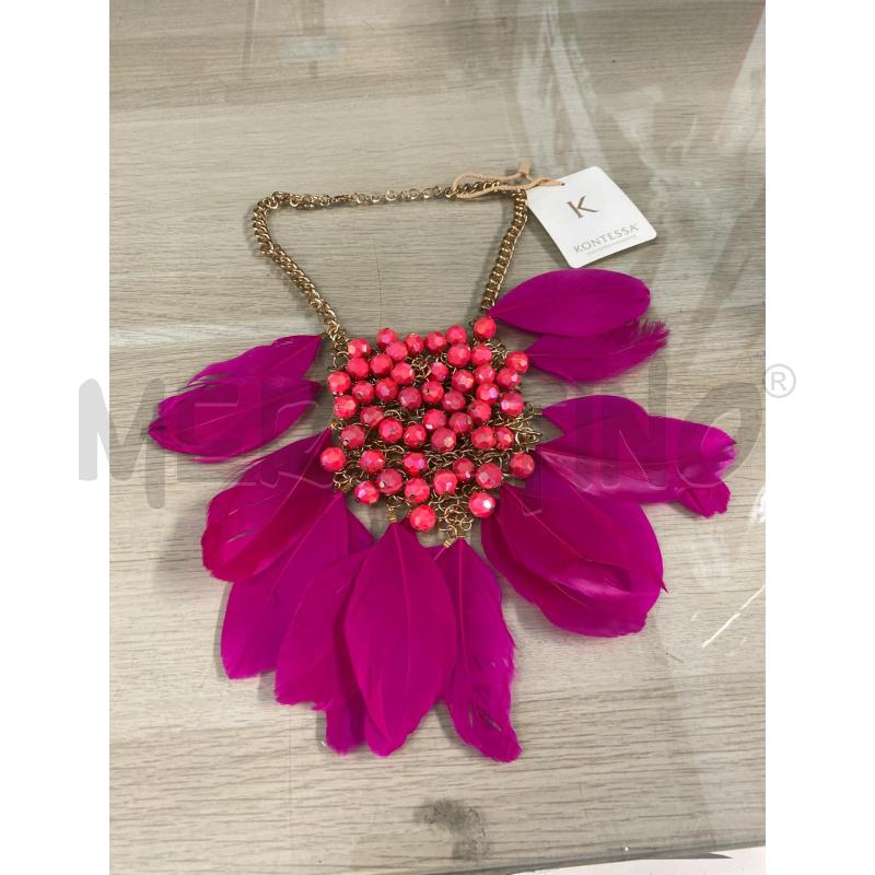 COLLANA # KONTESSA PIUME ROSA NUOVA | Mercatino dell'Usato Vinci - fraz. sovigliana 1