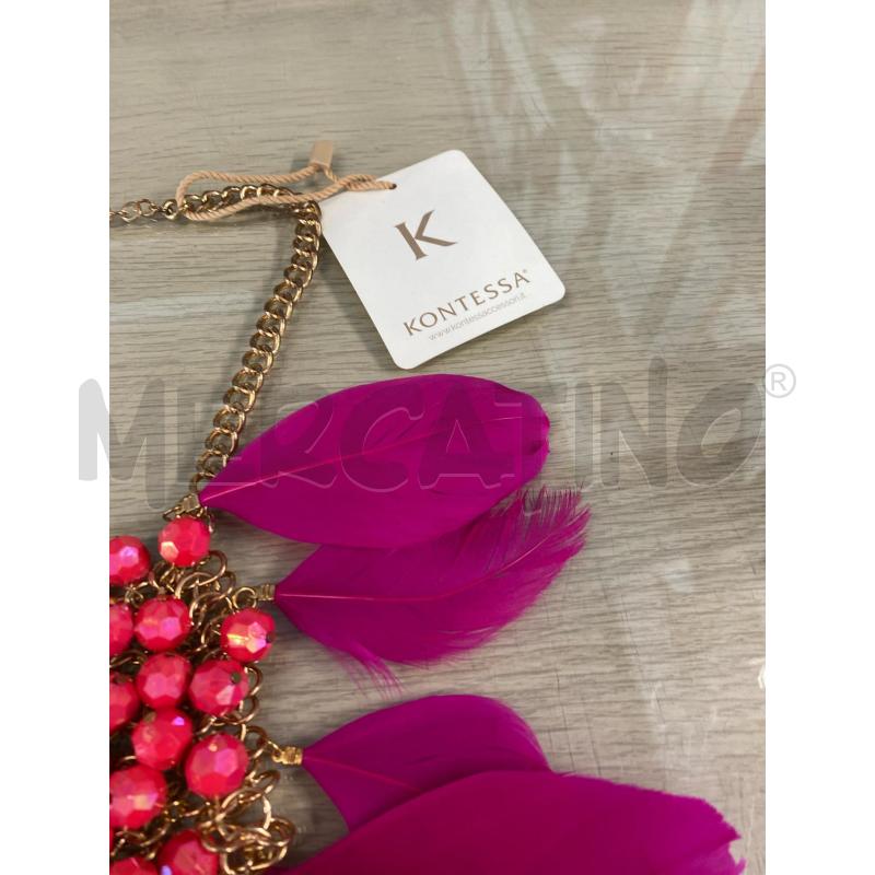 COLLANA # KONTESSA PIUME ROSA NUOVA | Mercatino dell'Usato Vinci - fraz. sovigliana 2