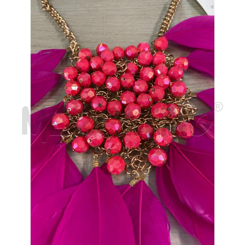 COLLANA # KONTESSA PIUME ROSA NUOVA | Mercatino dell'Usato Vinci - fraz. sovigliana 3