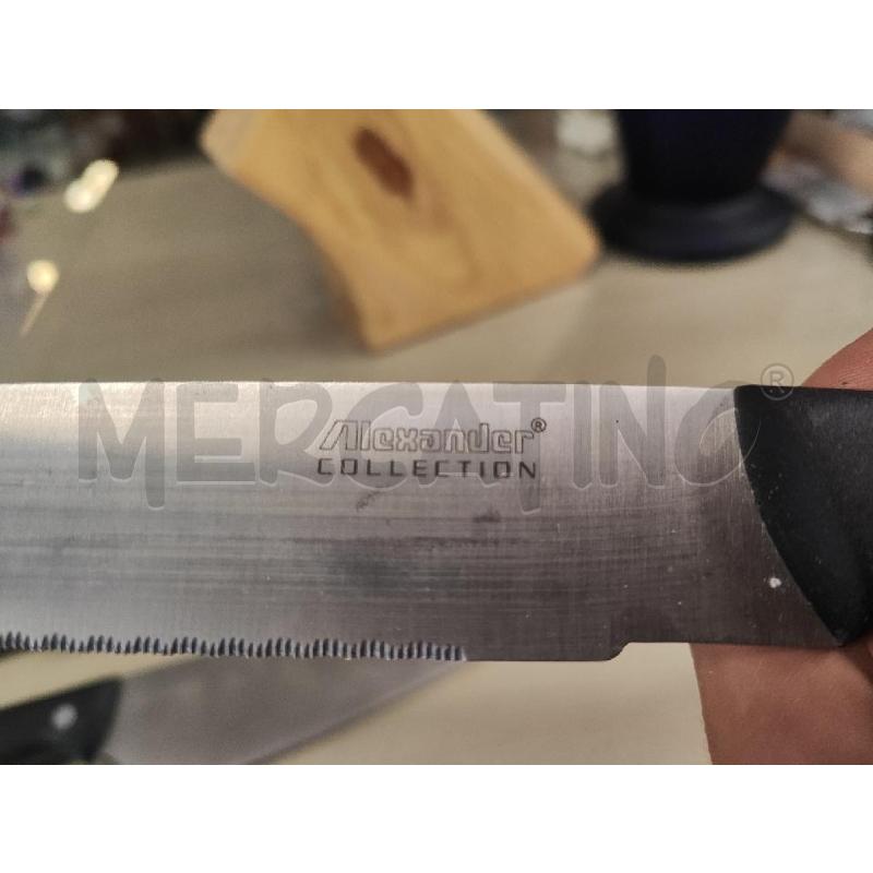 COLTELLI PZ. 5 + CEPPO LEGNO ALEXANDER NUOVI  | Mercatino dell'Usato Vinci - fraz. sovigliana 4