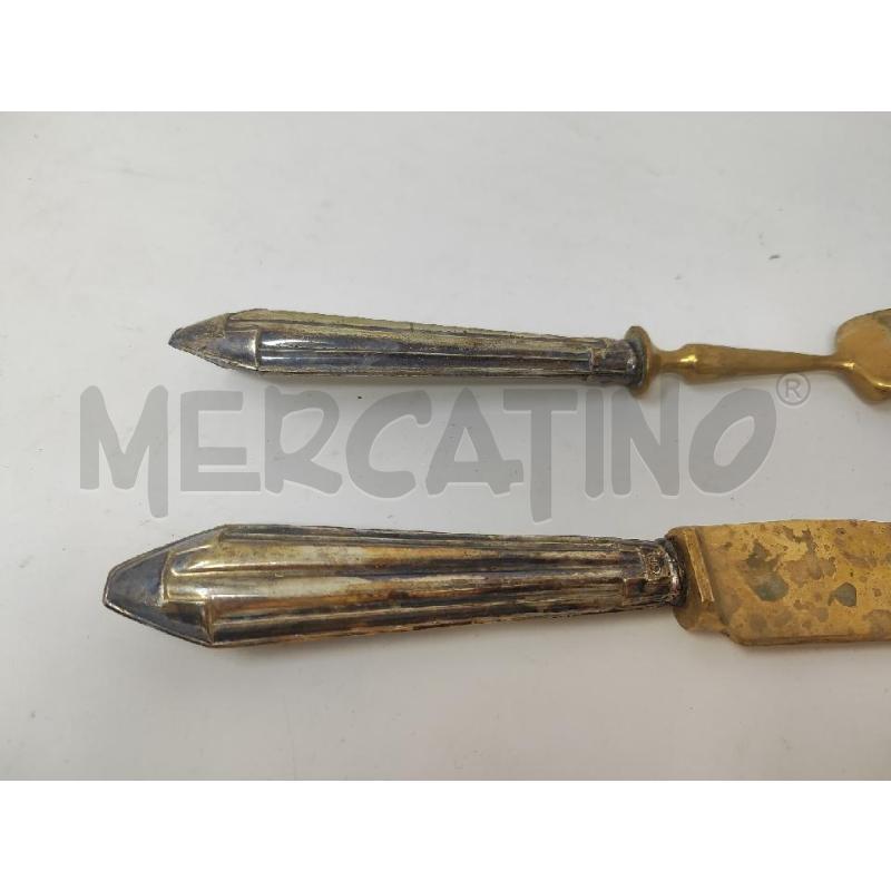 COLTELLO + FORCHETTONE MANICO ARGENTATO | Mercatino dell'Usato Vinci - fraz. sovigliana 2