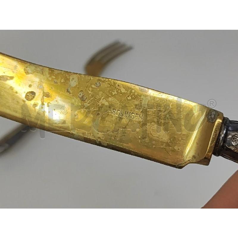 COLTELLO + FORCHETTONE MANICO ARGENTATO | Mercatino dell'Usato Vinci - fraz. sovigliana 3