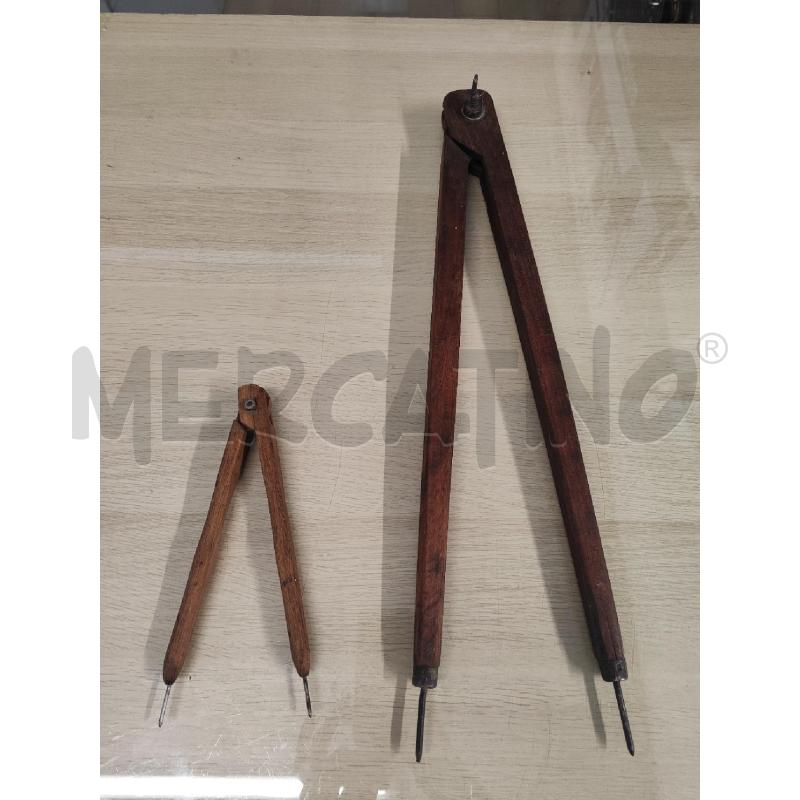 COMPASSI 2 PZ IN LEGNO GRANDE E PICCOLO | Mercatino dell'Usato Vinci - fraz. sovigliana 1