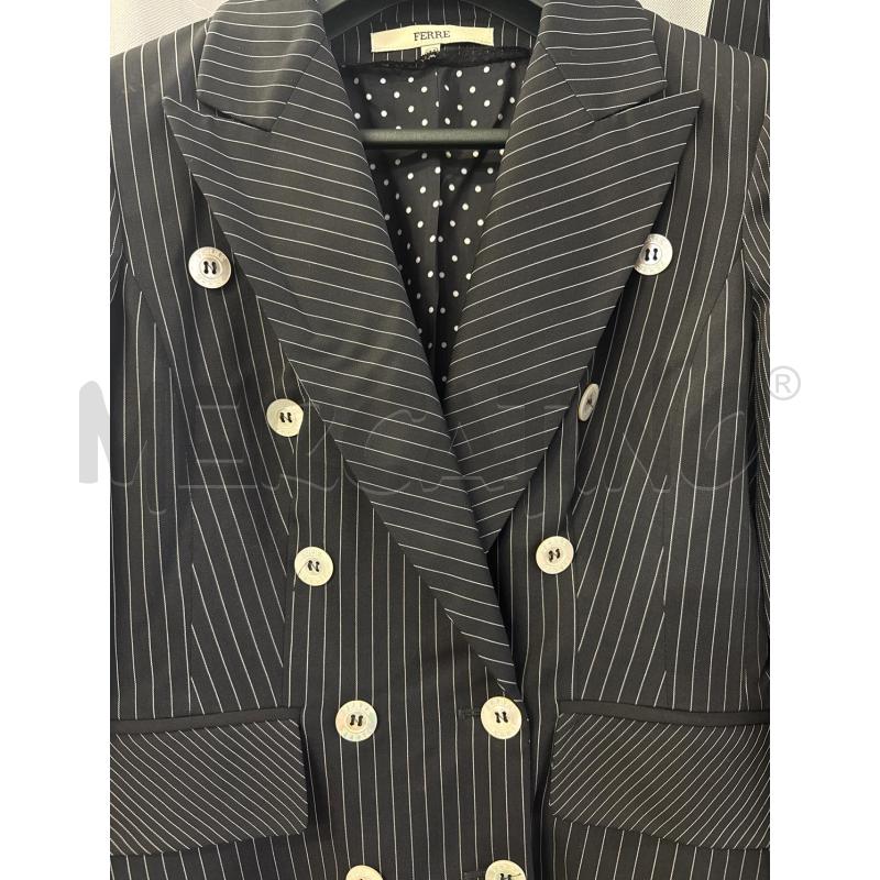 COMPLETO DONNA FERRE BLU  RIGATO TG.44 DOPPIO PETTO | Mercatino dell'Usato Vinci - fraz. sovigliana 3