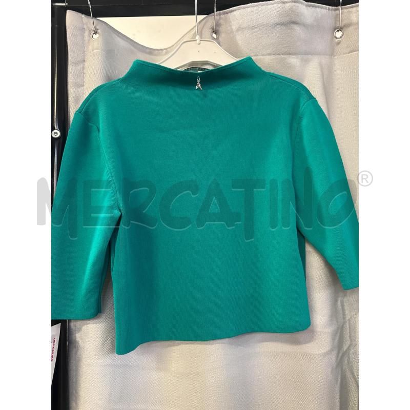 COMPLETO DONNA PATRIZIA PEPE VERDE MAGLIETTA + GONNA PLISSE SPACCHI TG.1 | Mercatino dell'Usato Vinci - fraz. sovigliana 2